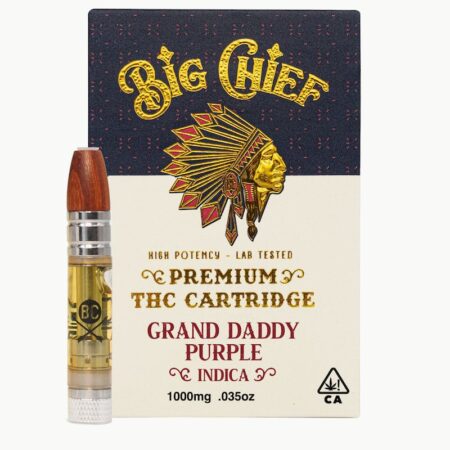 Big Chief THC Cartridge 1G - GrandDaddyPurple