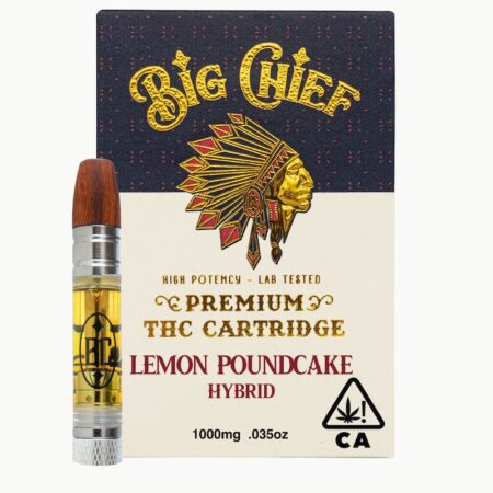 Big Chief THC Cartridge 1G - Lemon Pound Cake